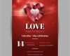 Poster Vorlage Elegant Realistische Valentinstag Flyer Poster Vorlage
