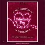 Poster Vorlage Wunderbar Handgezeichnete Valentinstag Flyer Poster Vorlage