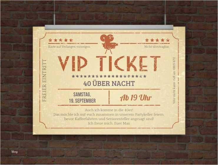 Postkarten Selber Drucken Vorlage Inspiration Einladungskarte Vip Ticket Retro