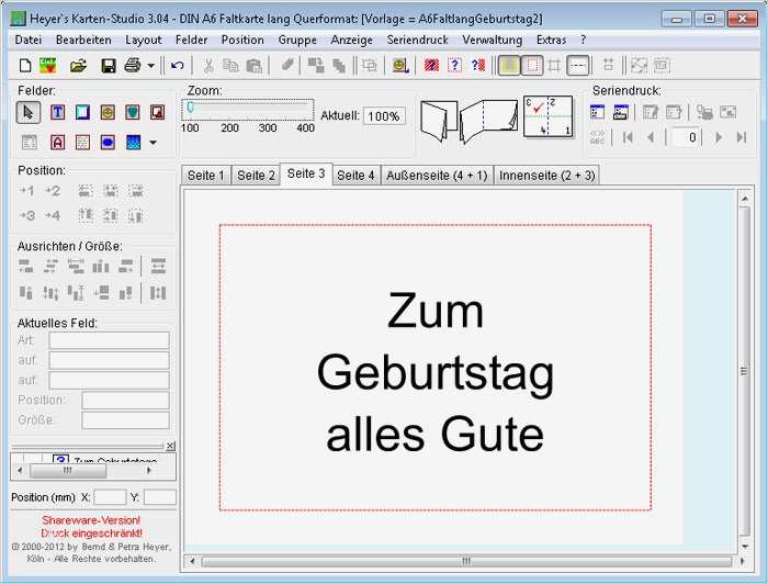 Postkarten Selber Drucken Vorlage Word Erstaunlich Heyer S Karten Studio Download