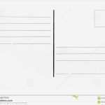 Postkarten Selber Drucken Vorlage Word Genial Modello Della Cartolina Fotografia Stock Immagine Di