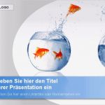 Powerpoint Präsentation Vorlage Genial Powerpoint Vorlage Goldfische Blau sofort Download