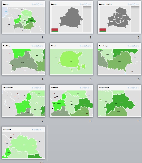 Powerpoint Vorlage Bearbeiten Bewundernswert Belarus Weißrussland Karte Powerpoint Vektor Landkarte