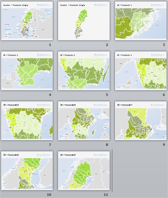 Powerpoint Vorlage Bearbeiten Luxus Schweden Postleitzahlenkarte Zweistellig Powerpoint
