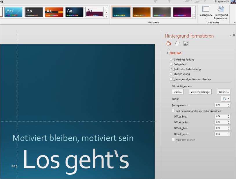 PowerPoint Präsentation Mit Design Vorlagen punkten