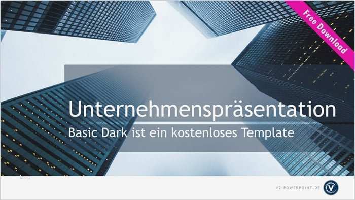 Ppt Vorlage Wunderbar Kostenlose Powerpoint Vorlage Basic Dark V2 Powerpoint