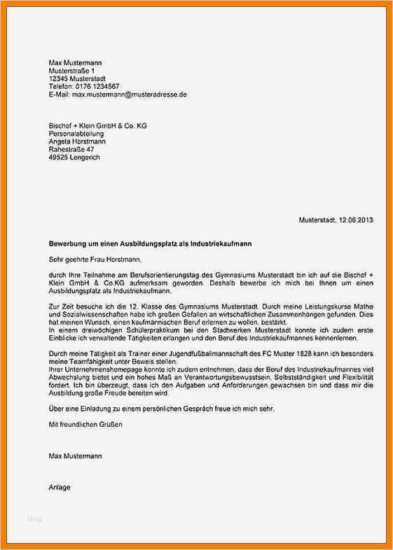 Praktikum Bewerbung Vorlage Gut 10 Praktikum Anschreiben Muster