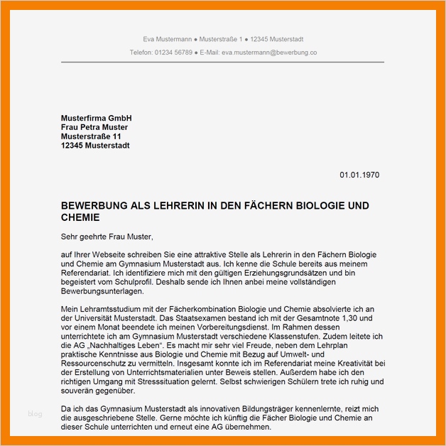 Praktikum Schreiben Vorlage Angenehm 11 Bewerbung ür Schule Muster