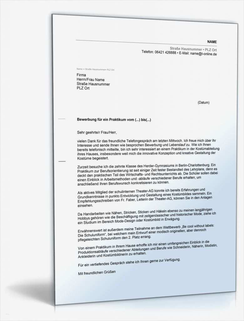 Praktikum Schreiben Vorlage Best Of 15 Praktikum Schreiben Vorlage