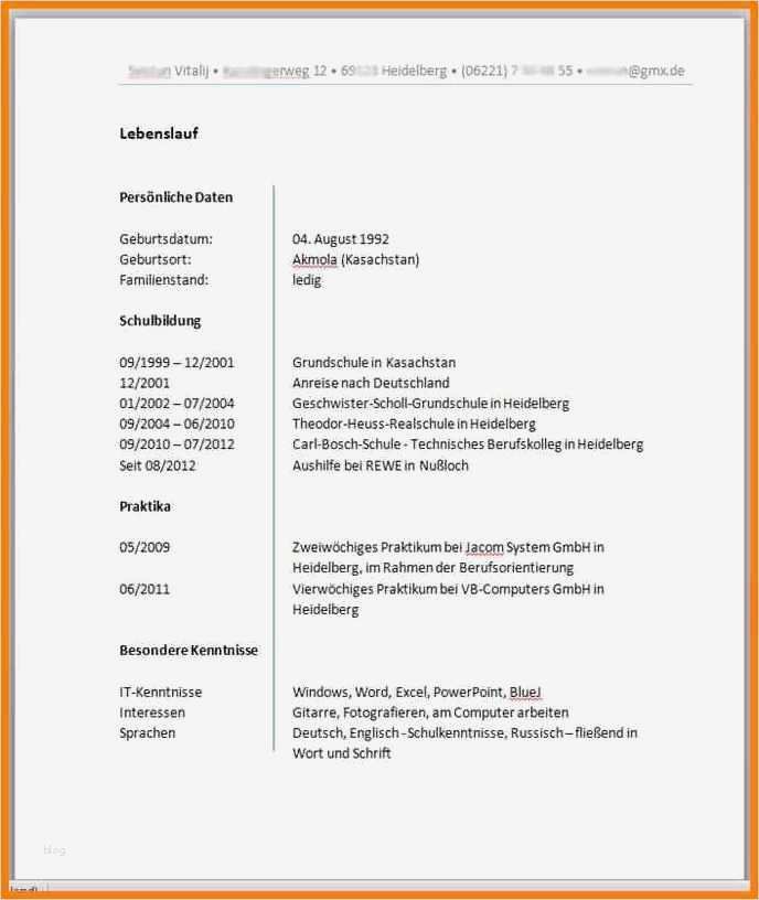 Praktikumsbericht Schülerpraktikum Vorlage Süß 8 Lebenslauf Führerschein