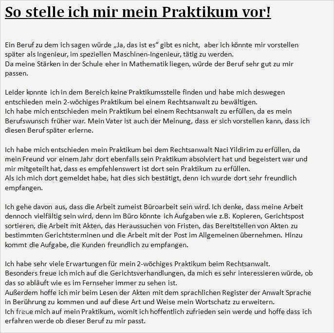 Praktikumsbericht Vorlage Schule 9 Klasse Neu Praktikumsbericht
