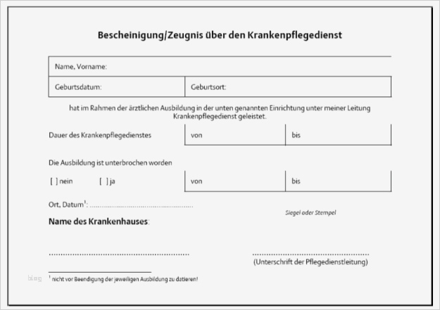 Praktikumsbeurteilung Vorlage Fabelhaft Krankenpflegepraktikum Im Medizinstudium
