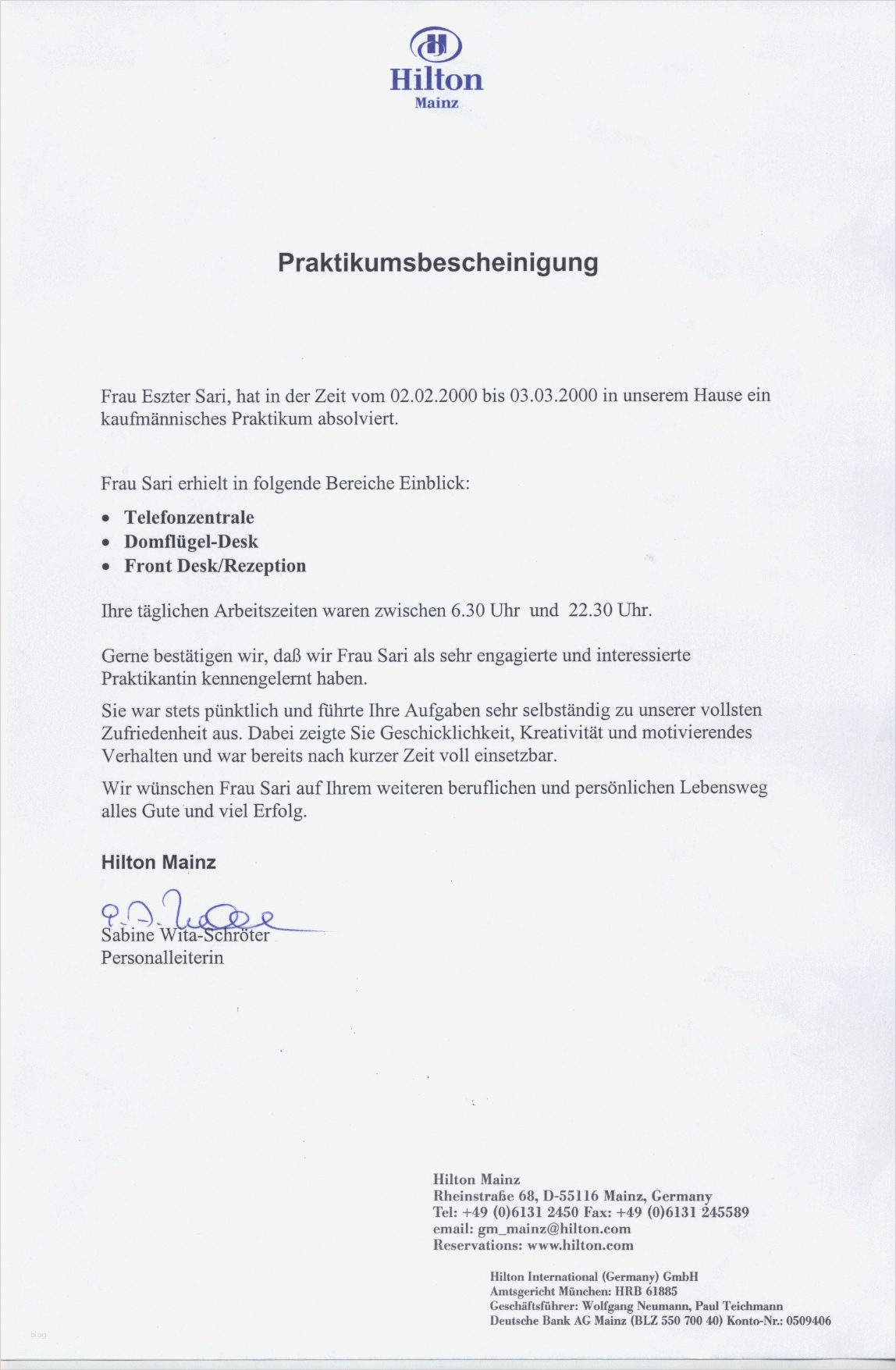 Praktikumszeugnis Vorlage Zum Ankreuzen Best Of Praktikumszeugnis