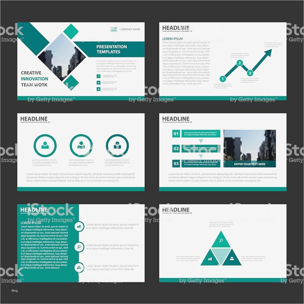 Grün Präsentation Vorlagen Infografiken Flachen