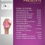 Preisliste Nagelstudio Vorlage Erstaunlich Nail Art Mit Gel
