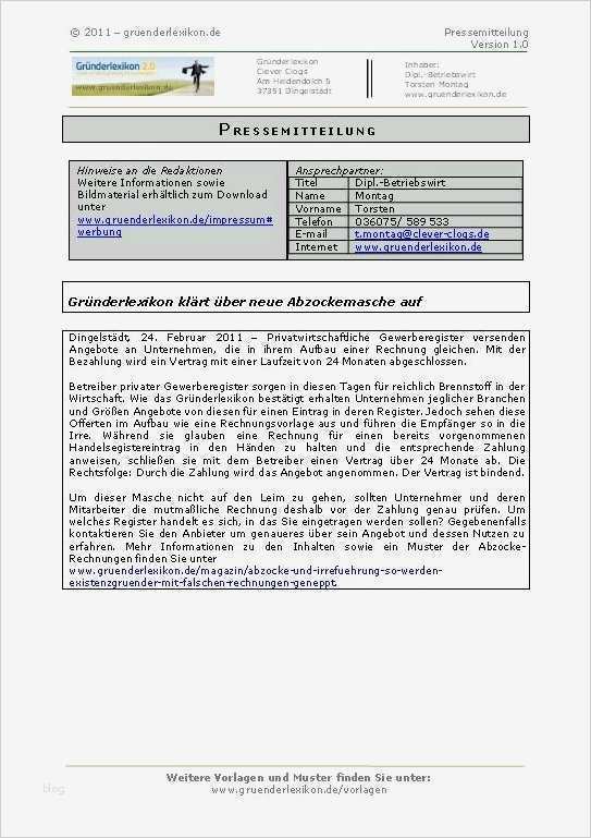 Pressemitteilung Vorlage Angenehm Pressemitteilung Muster
