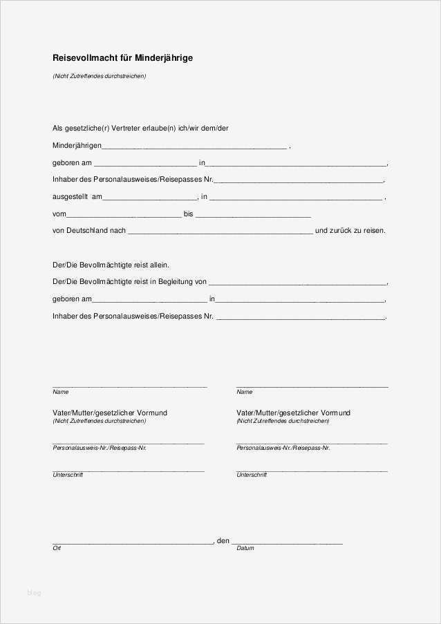 Privacy Policy Deutsch Vorlage Luxus Reisevollmacht Deutsch