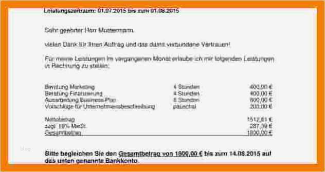 Privat Rechnung Schreiben Vorlage Bewundernswert 7 Privatrechnung Muster