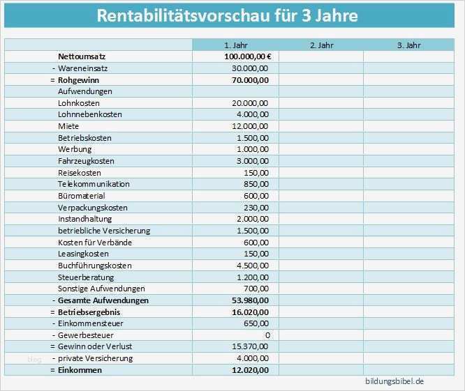 Private Krankenversicherung Kündigen Vorlage Bewundernswert Rentabilitätsvorschau Oder Rentabilitätsplan Des Finanzplans