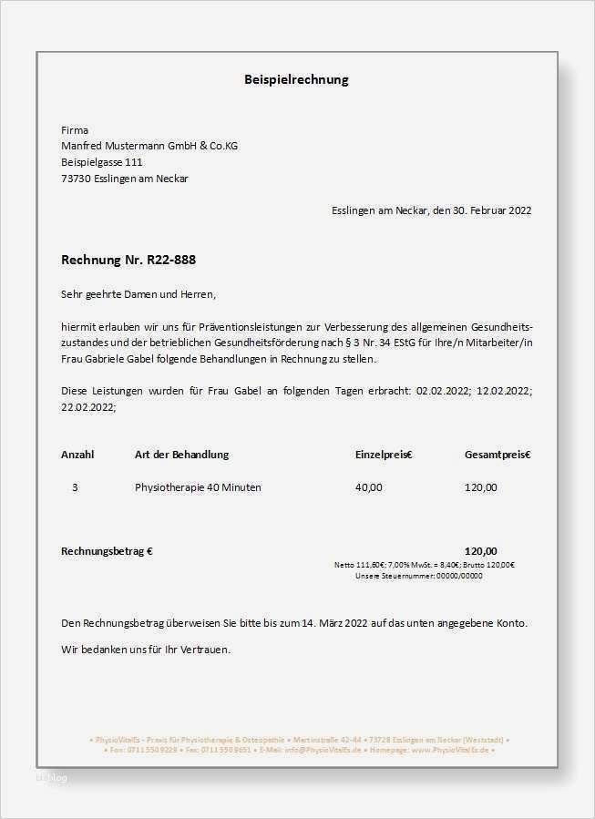 Privatperson Rechnung Vorlage Schön 11 Rechnung Privatperson