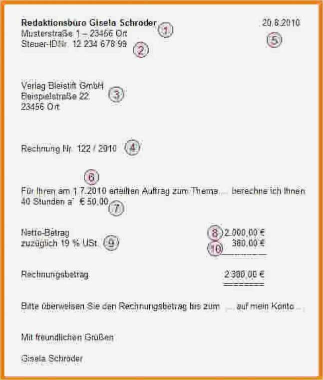 Privatperson Rechnung Vorlage Schönste 12 Rechnung Nstleistung Privatperson Vorlage