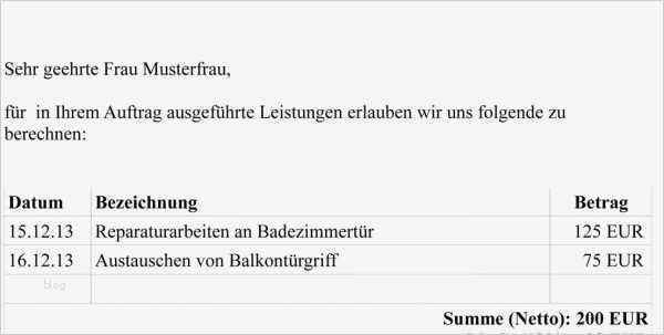 Privatrechnung Ohne Mwst Vorlage Wunderbar Wie Schreibt Man Eine Perfekte Rechnung Mit Mwst