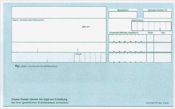 Privatrezept Vorlage Elegant Privatrezept Blau Muster Doccheck
