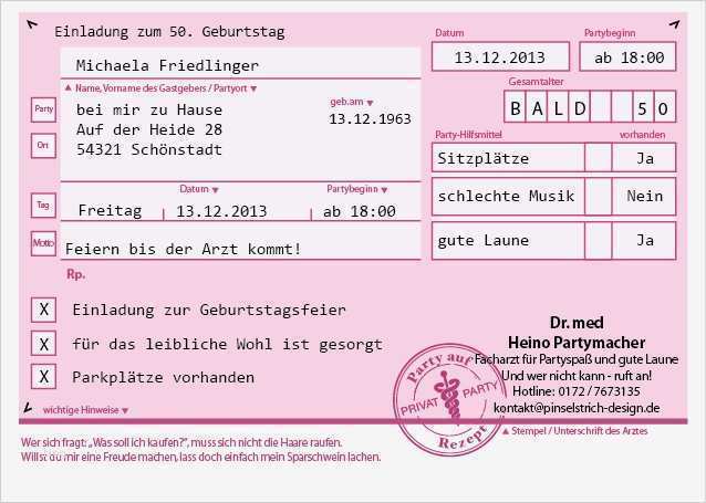 Privatrezept Vorlage Zum Ausdrucken Erstaunlich Rezept Einladungskarten