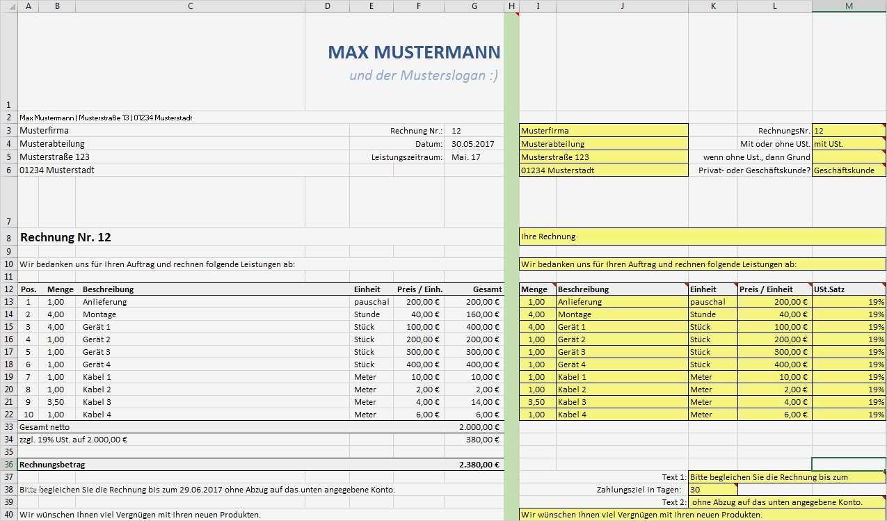 Privatverkauf Rechnung Vorlage Download Angenehm Excel Rechnung Vorlage Line Rechnun Excel