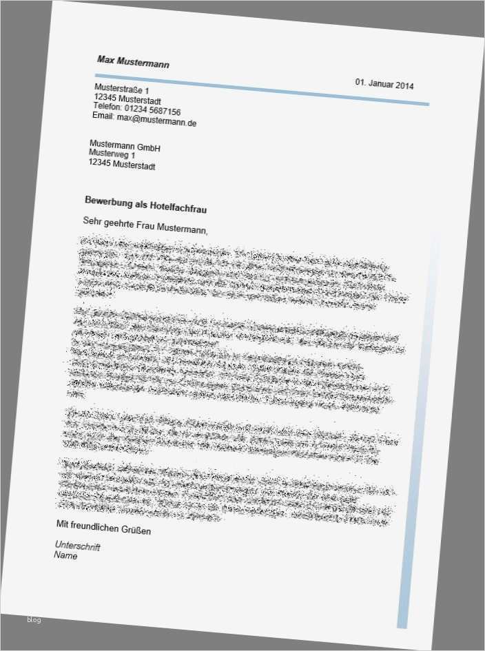 Professionelle Bewerbung Vorlage Best Of Bewerbung Als Hotelfachfrau Professionelle Bewerbung