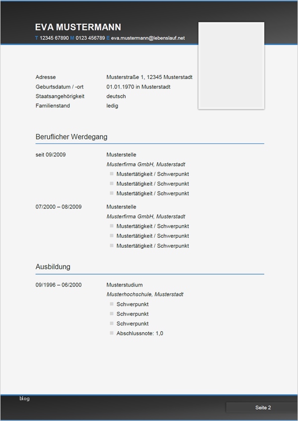 Professionelle Bewerbung Vorlage Großartig Bewerbungsmuster Tabellarischer Lebenslauf