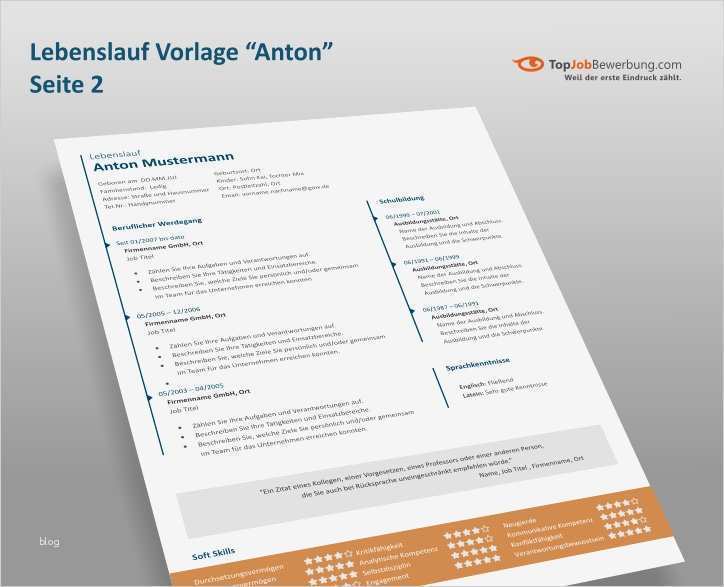 Profi Lebenslauf Vorlage Angenehm Profi Lebenslauf Vorlage "anton" Mit Foto Header Inkl