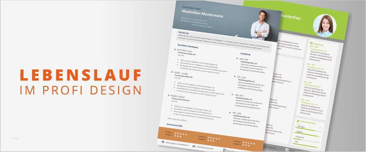 Profi Lebenslauf Vorlage Großartig Portfolio top Job Bewerbung