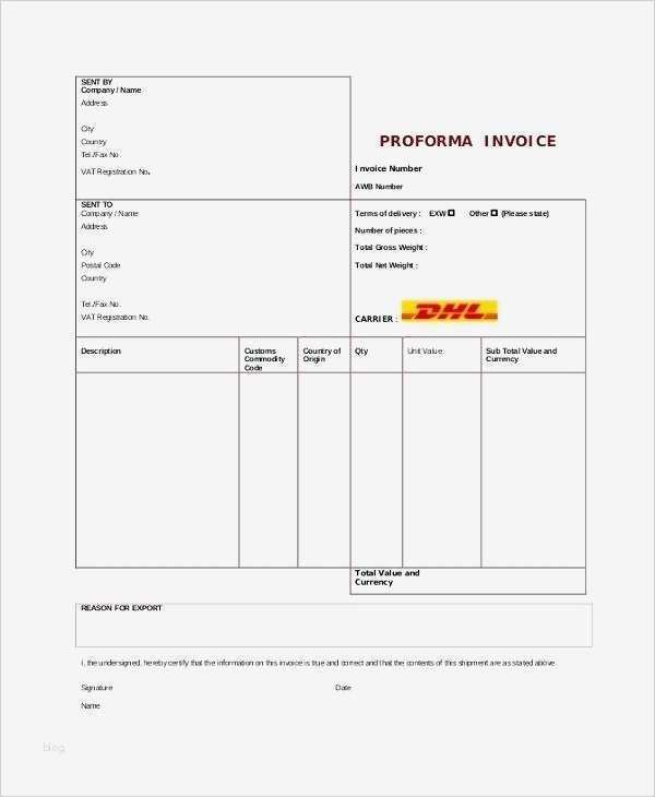 Proforma Invoice Vorlage Einzigartig Proforma Invoice Customs Mercial Invoice 1 1 Proforma