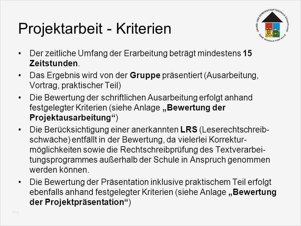 Projektarbeit Vorlage Schule Inspiration Informationen Zur Projektarbeit Des 9 10 Ppt Herunterladen