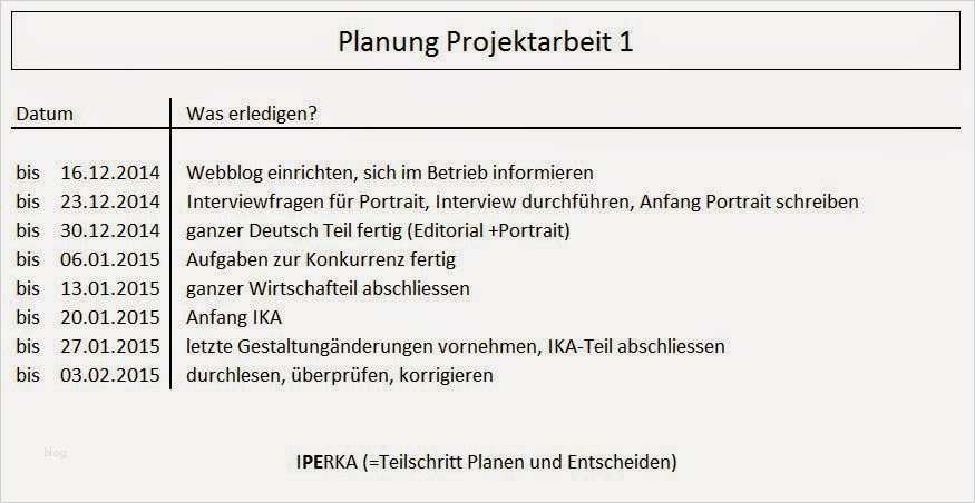 Projektarbeit Vorlage Süß Pa1 Bmk14 Arbeitsjournal Mj