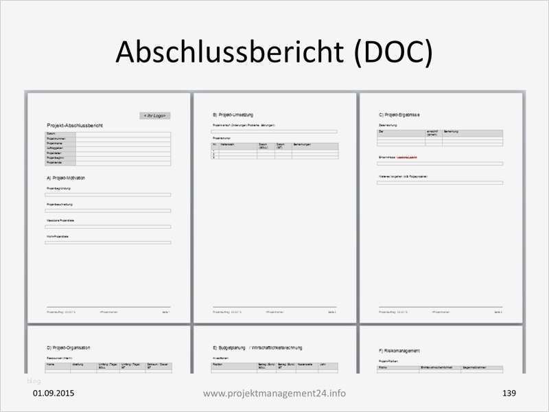 Projektbeschreibung Vorlage Inspiration Projekt Abschlussbericht In Word Mit Vorlage Zum