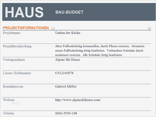 Projektbeschreibung Vorlage Wunderbar Bud Für Hausbau