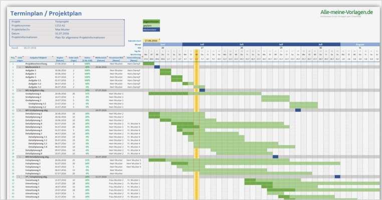 Projektmanagement Excel Vorlage Inspiration Projektplan Excel Download