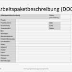 Projektmanagement Statusbericht Vorlage Best Of Arbeitspaketbeschreibung Als Element Der