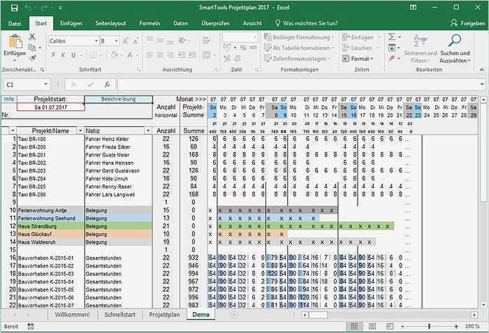 Projektplan Excel Vorlage Einzigartig Smarttools Projektplan Für Excel Download Wintotal