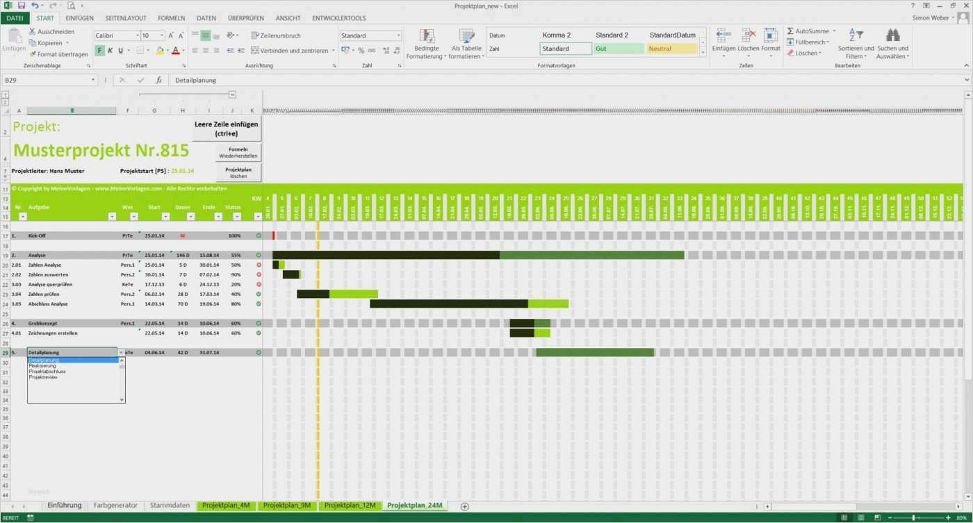 Projektplan Excel Vorlage Gantt Angenehm Großzügig Excel Vorlage Mitarbeiterzeitplan Ideen Entry