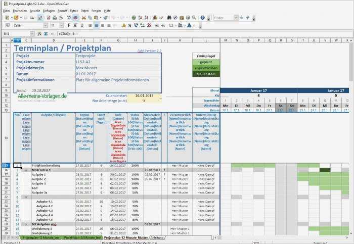 Projektplan Vorlage Excel Erstaunlich Projektplan Excel Download