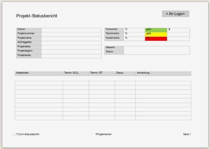 Projektstatusbericht Vorlage Genial Beste Projekte Statusbericht Vorlage Ideen Entry Level