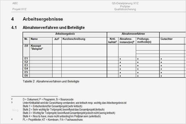 Projektsteckbrief Vorlage Word Cool Qualitätsmanagement
