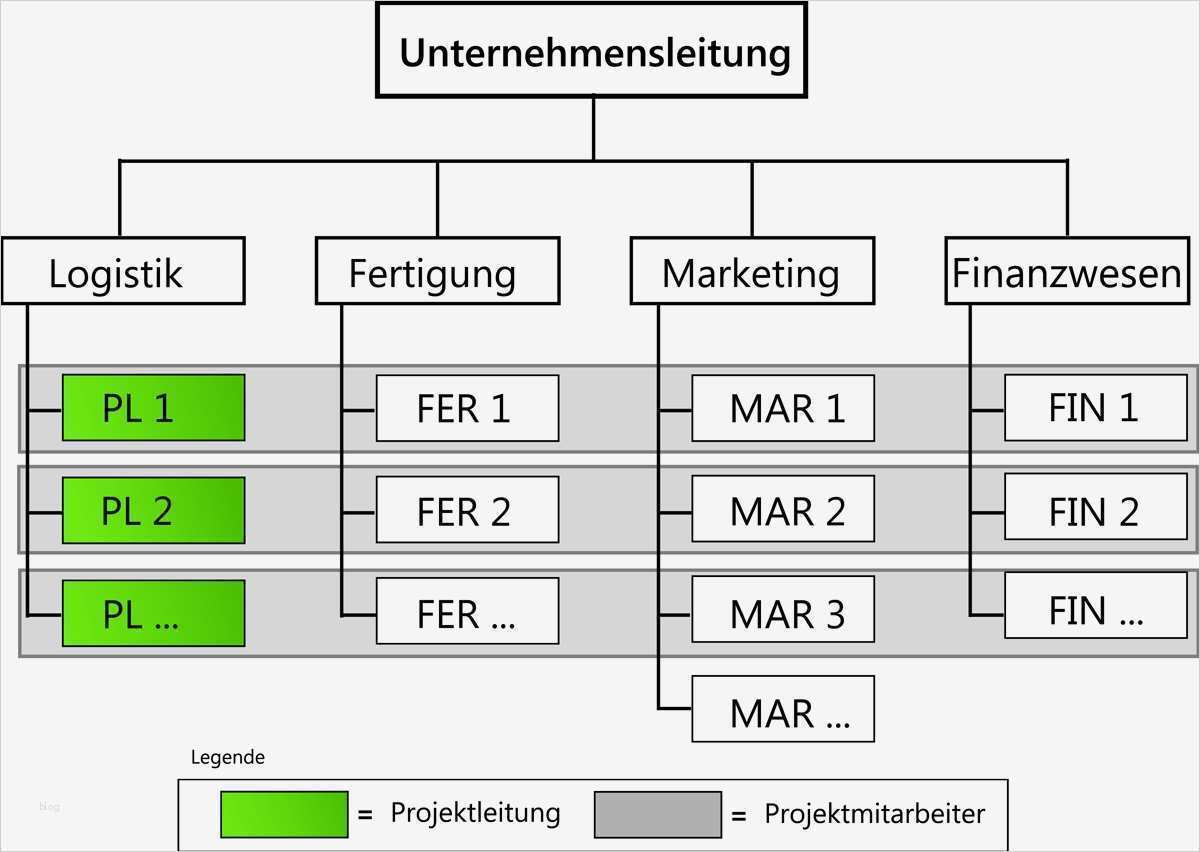 Projektstrukturplan Erstellen Word Vorlage Cool Matrix Projektorganisation