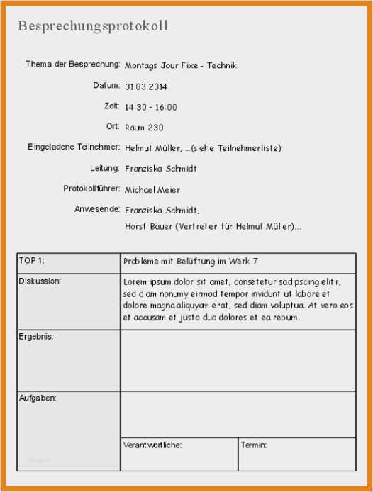 Protokoll Vorlage Word Inspiration Protokoll Vorlage Word Best Protokoll Muster