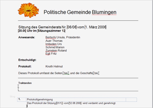 Protokoll Vorlage Word Inspiration Schreiben Eines Protokolls Mit Ms Word – Hilfe