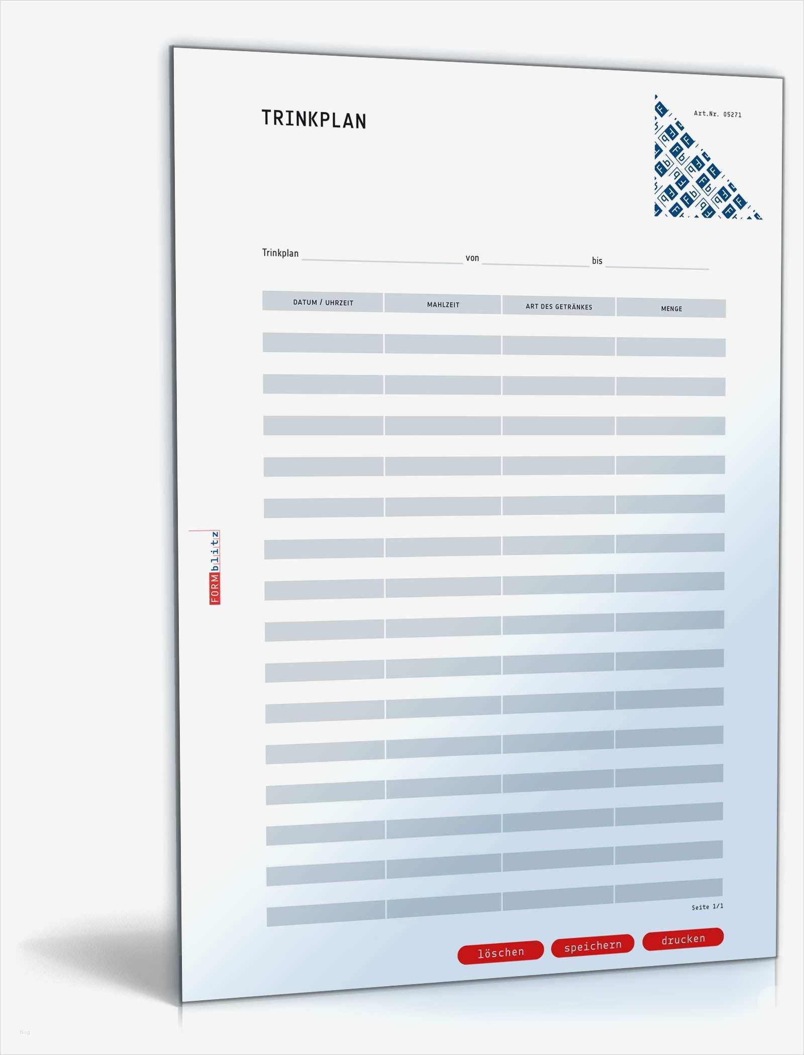 Provisionsabrechnung Vorlage Angenehm Trinkplan Tabelle Zum Download