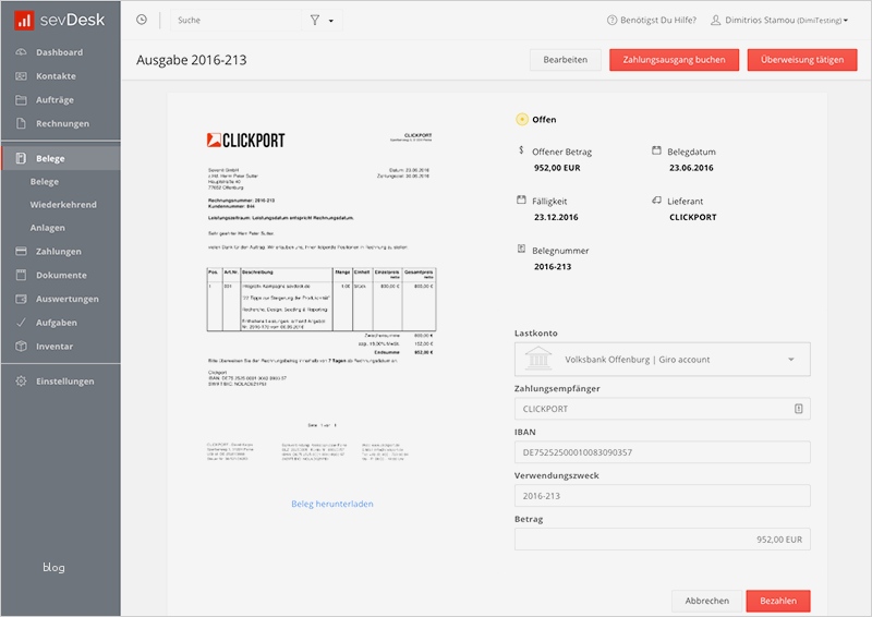 Provisionsabrechnung Vorlage Beste Release 22 12 2016 – Sevdesk Hilfe